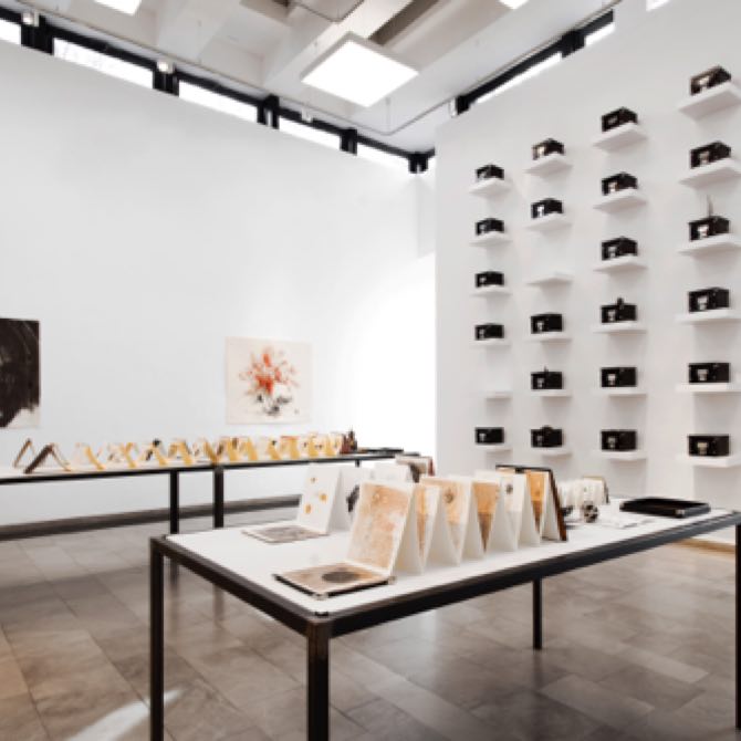 Boxes,2009-2019 . Installation view from the exhibition Ricardo Brey.Adrift 
Gerhard Marcks Haus. Bremen, 2019